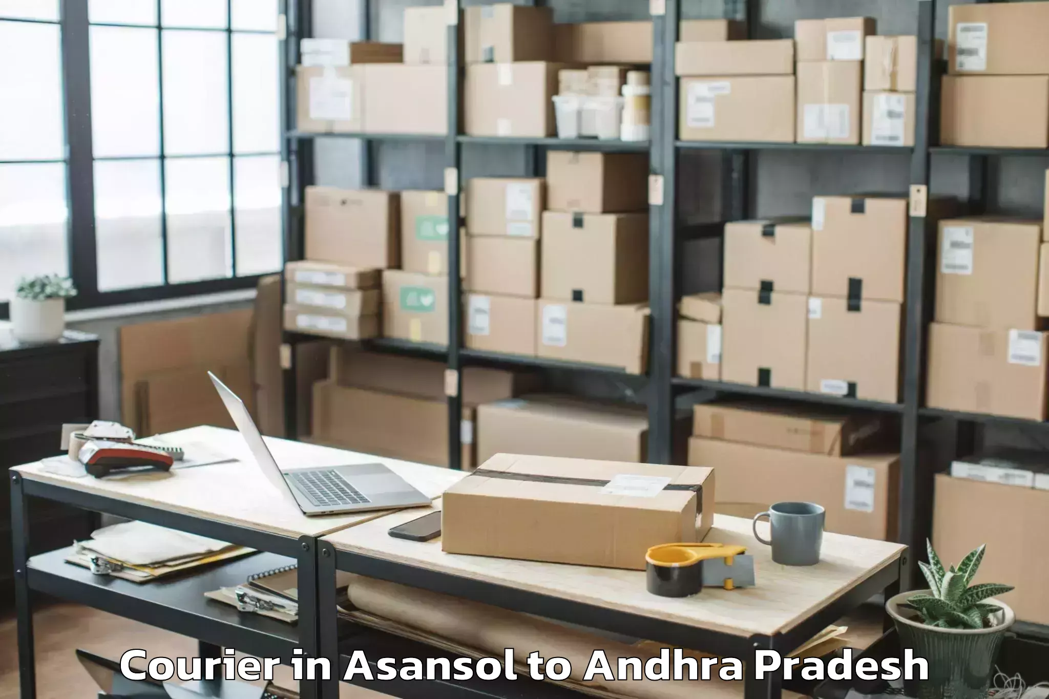 Book Asansol to Konthamuru Courier Online